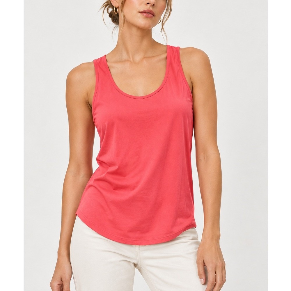 J.Crew Sleeveless Button Back Tank Top Women's XXS Pink Scoop Neck Summer